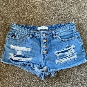 Distressed denim size M